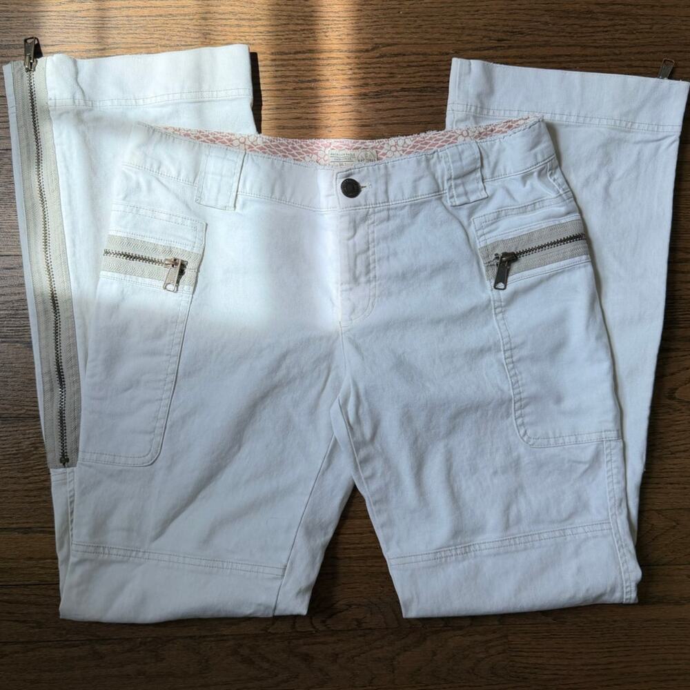 Vtg American Eagle Low Rise Wide Leg Zipper Pants Size 10